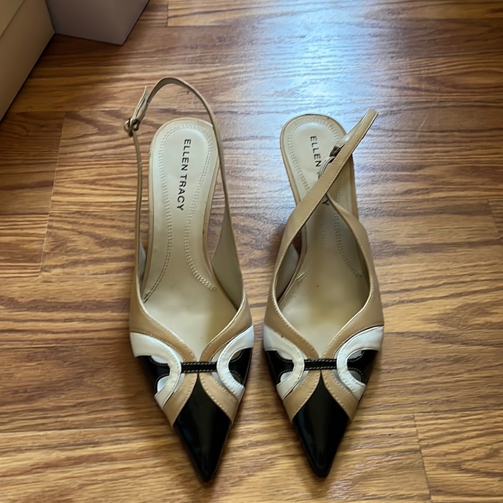 Ellen Tracy Slingback Pumps sz 8.5